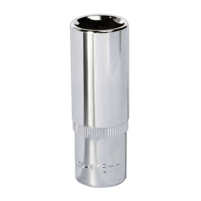 WallDrive Socket 16mm Deep 3/8" Square Drive Fully Polished