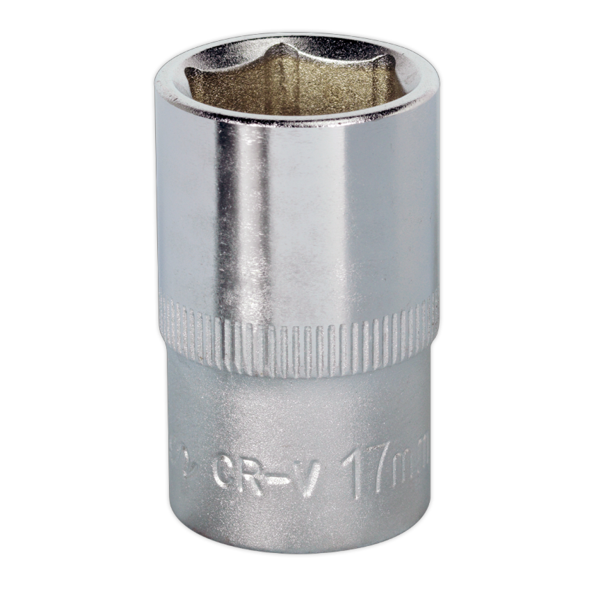 WallDrive Socket 17mm 1/2" Square Drive