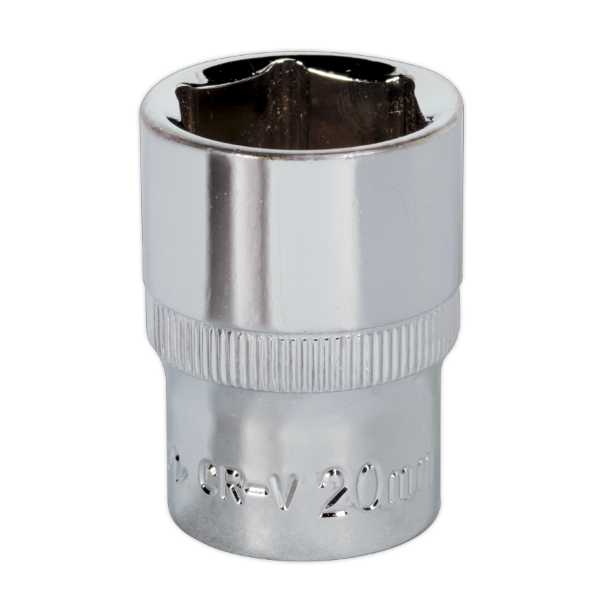 WallDrive Socket 20mm 1/2" Square Drive Fully Polished