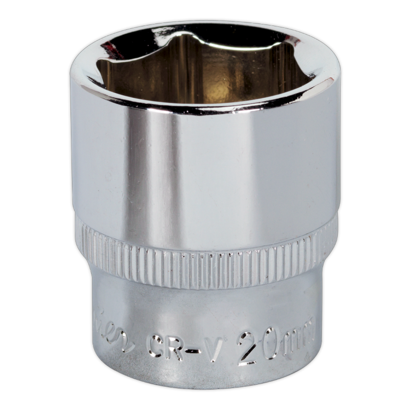 WallDrive Socket 20mm 3/8" Square Drive Fully Polished