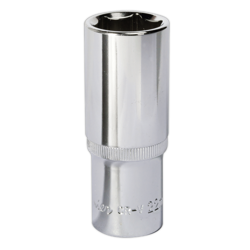 WallDrive Socket 22mm Deep 1/2" Square Drive Fully Polished