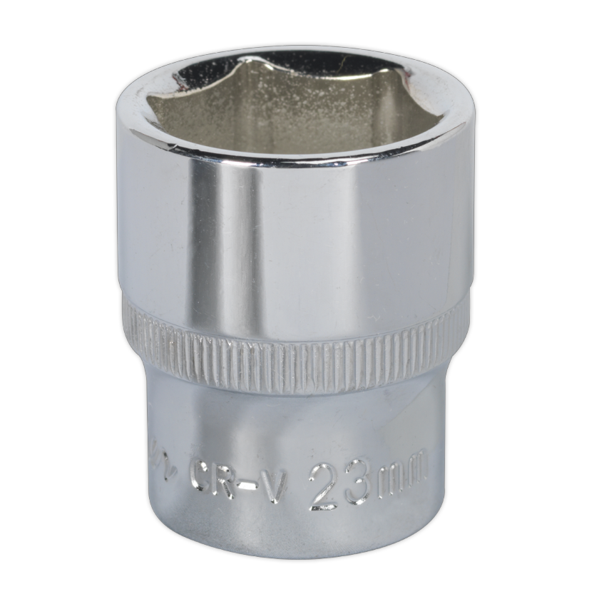 WallDrive Socket 23mm 1/2" Square Drive Fully Polished