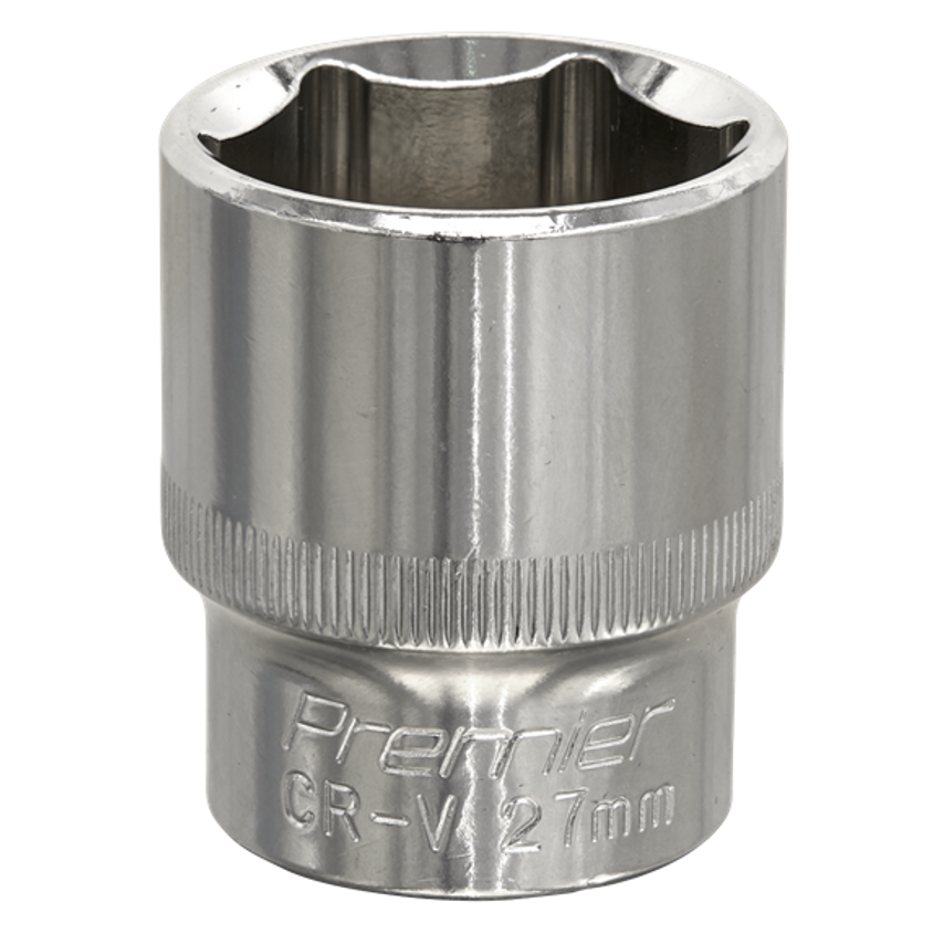 WallDrive Socket 27mm 1/2" Square Drive Fully Polished