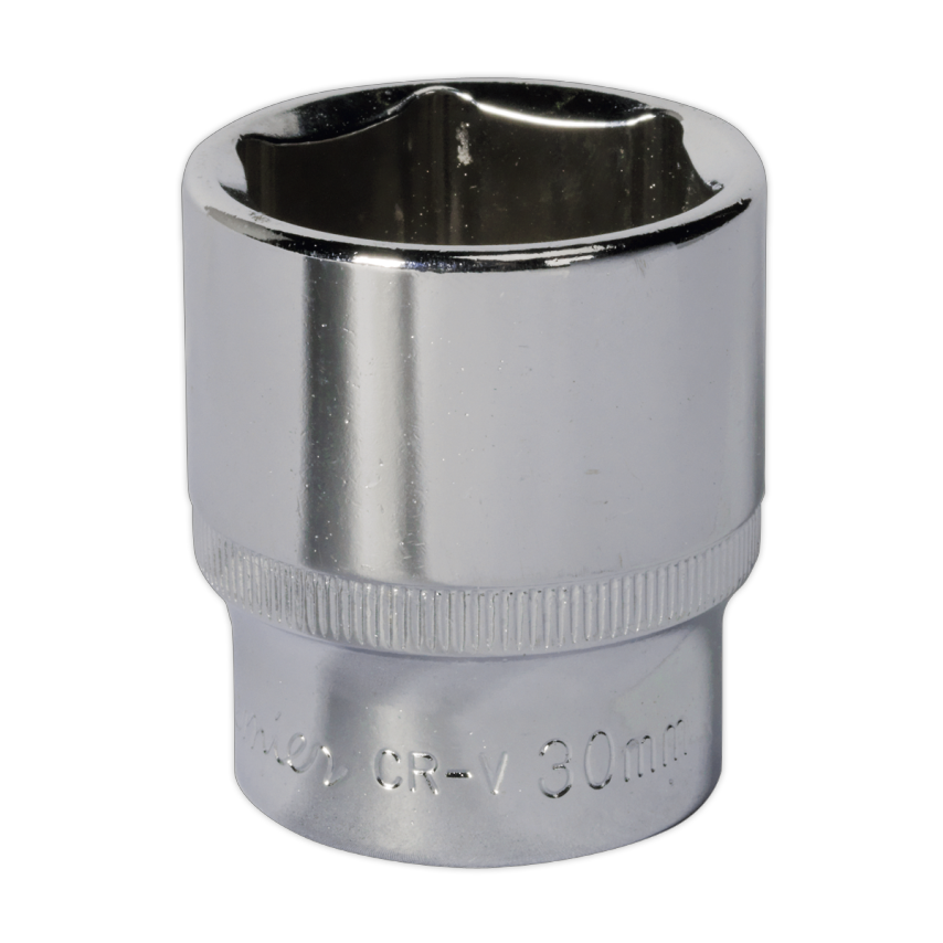 WallDrive Socket 30mm 1/2" Square Drive Fully Polished