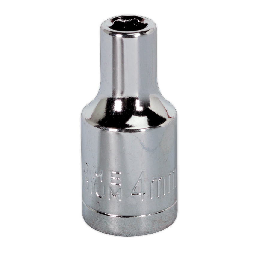 WallDrive Socket 4mm 1/4" Square Drive