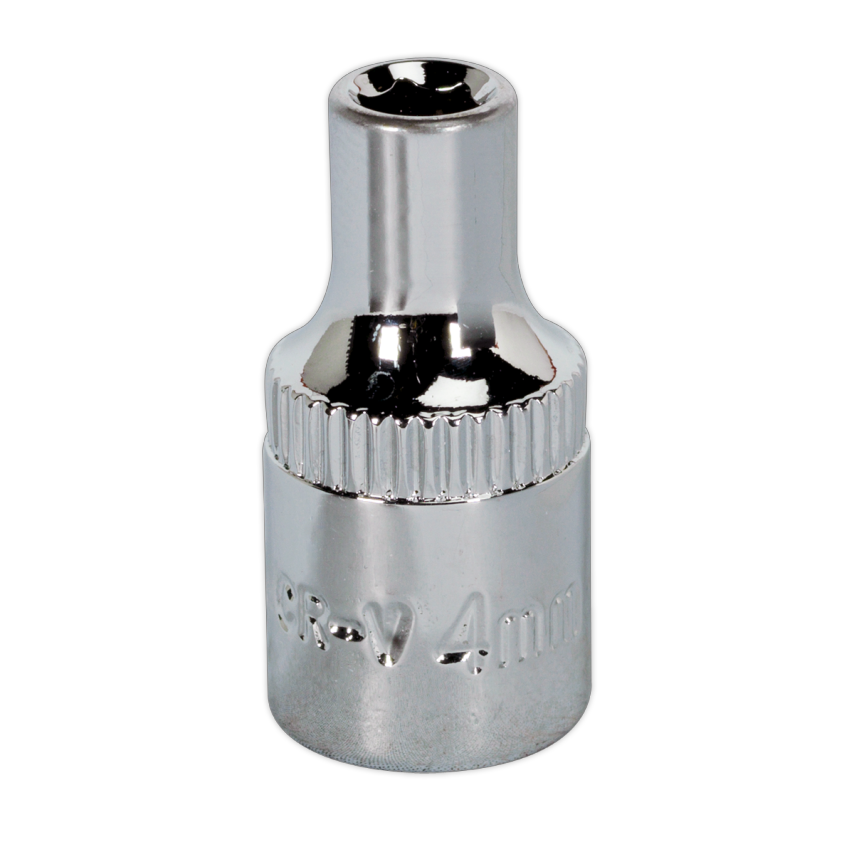 WallDrive Socket 4mm 1/4" Square Drive Fully Polished