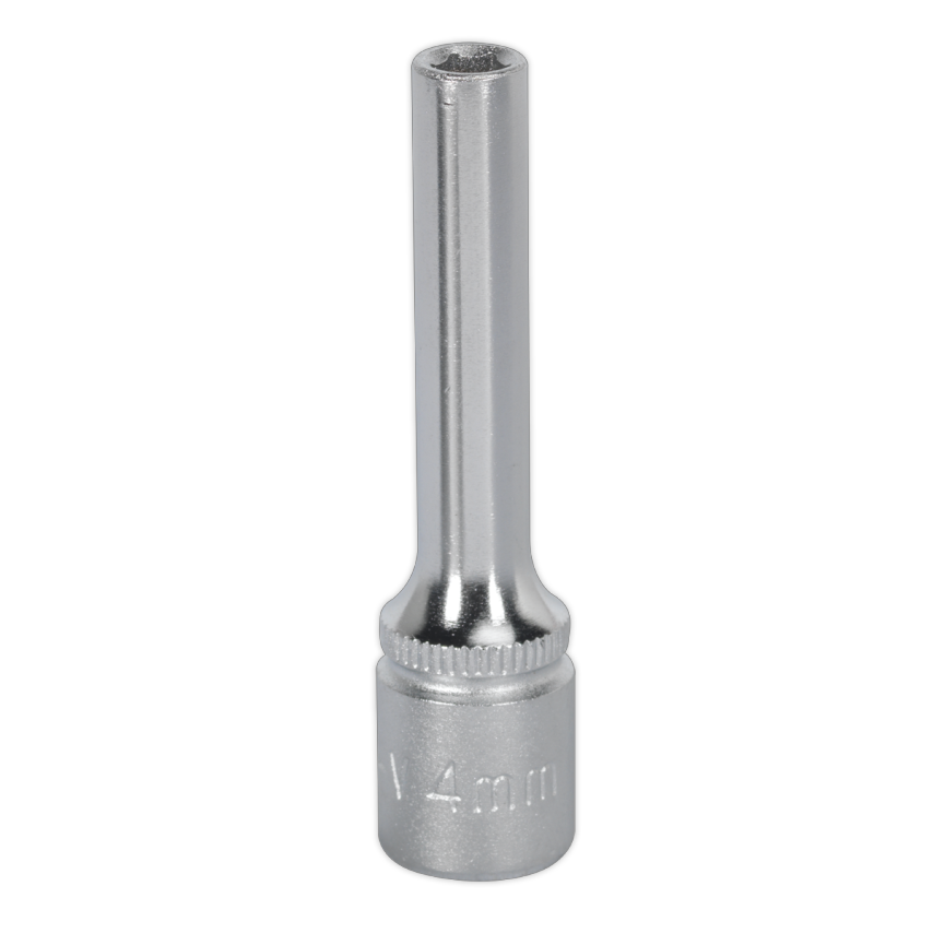 WallDrive Socket 4mm Deep 1/4" Square Drive