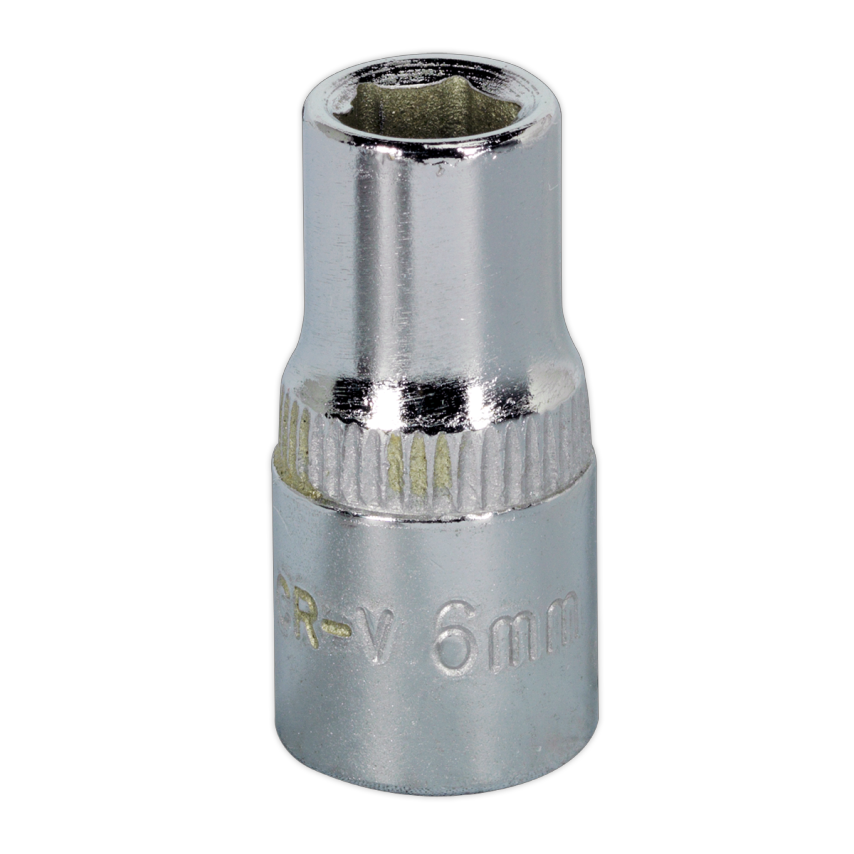 WallDrive Socket 6mm 1/4" Square Drive Fully Polished