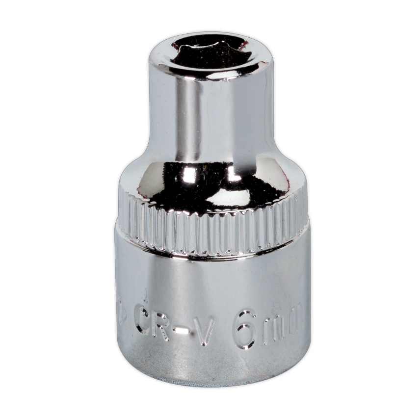 WallDrive Socket 6mm 3/8" Square Drive Fully Polished