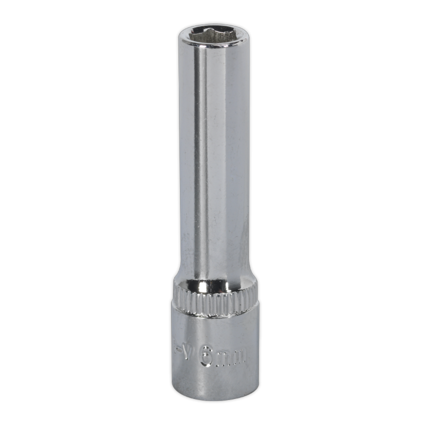 WallDrive Socket 6mm Deep 1/4" Square Drive Fully Polished