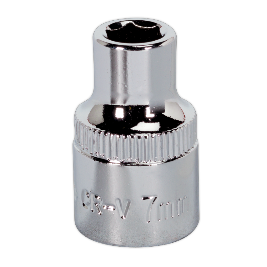 WallDrive Socket 7mm 3/8" Square Drive Fully Polished