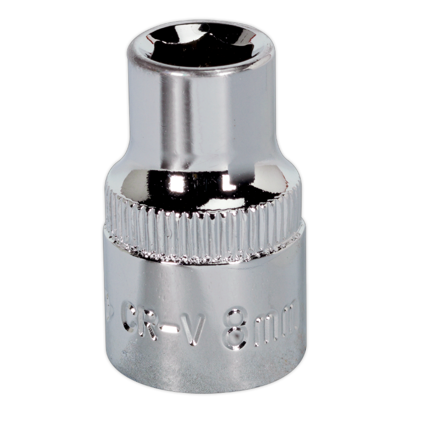 WallDrive Socket 8mm 3/8" Square Drive Fully Polished