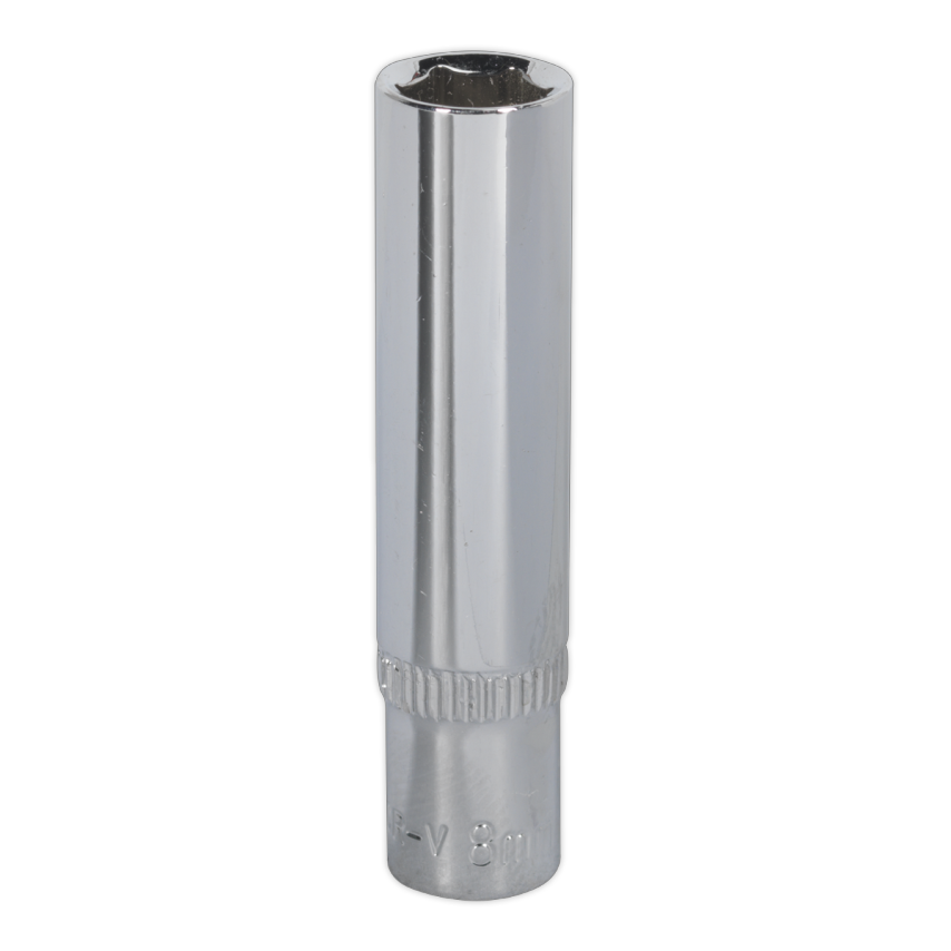 WallDrive Socket 8mm Deep 1/4" Square Drive