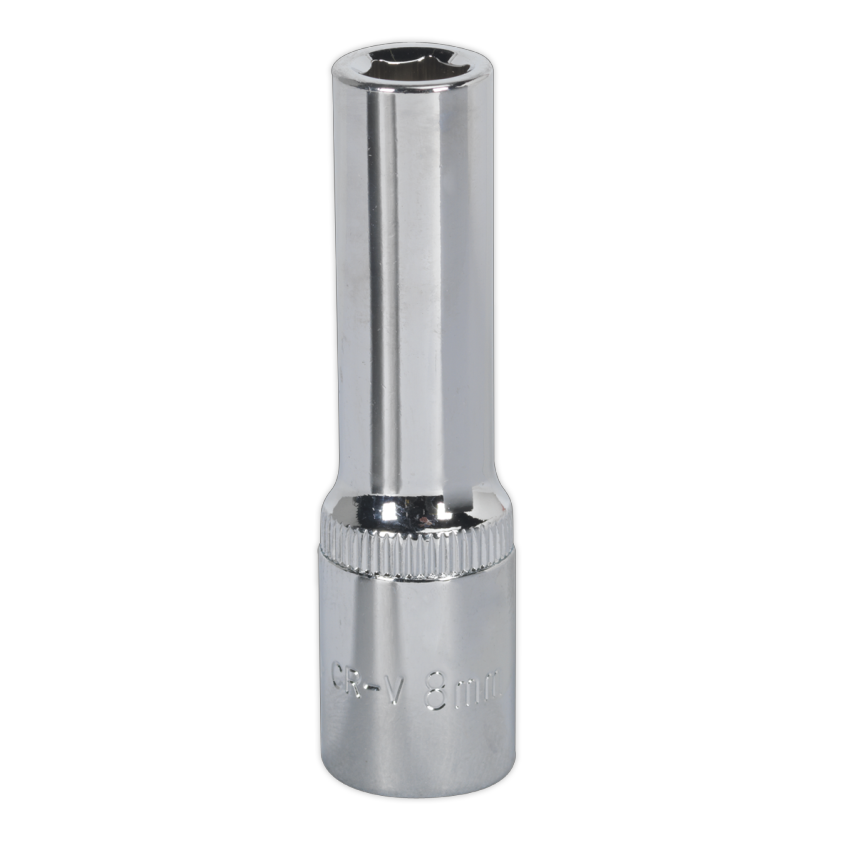 WallDrive Socket 8mm Deep 3/8" Square Drive Fully Polished