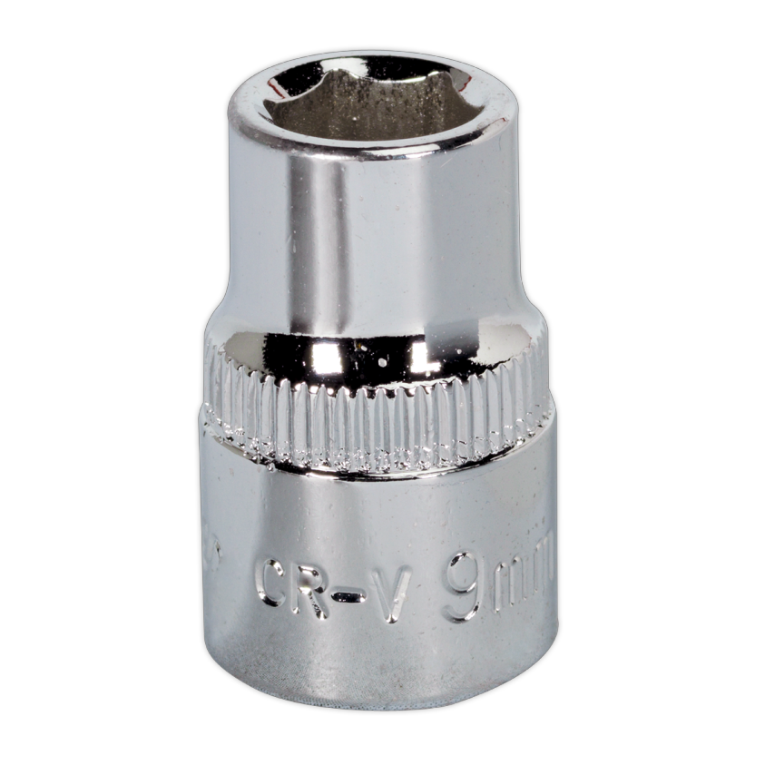 WallDrive Socket 9mm 3/8" Square Drive Fully Polished