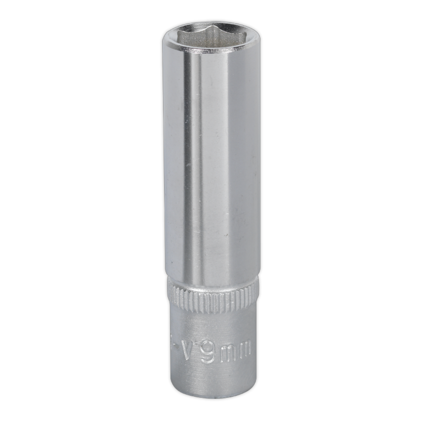 WallDrive Socket 9mm Deep 1/4" Square Drive