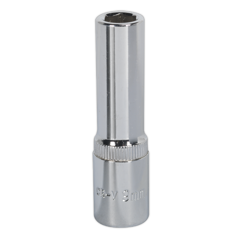 WallDrive Socket 9mm Deep 3/8" Square Drive Fully Polished