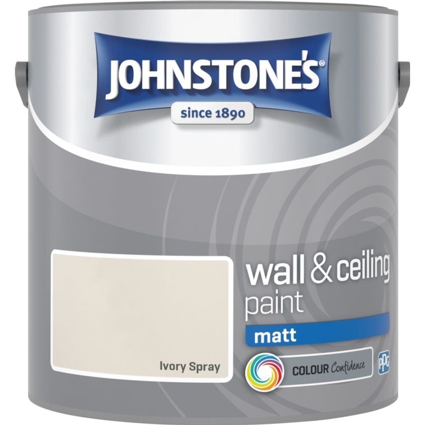 Wall & Ceiling Matt 2.5L Ivory Spray