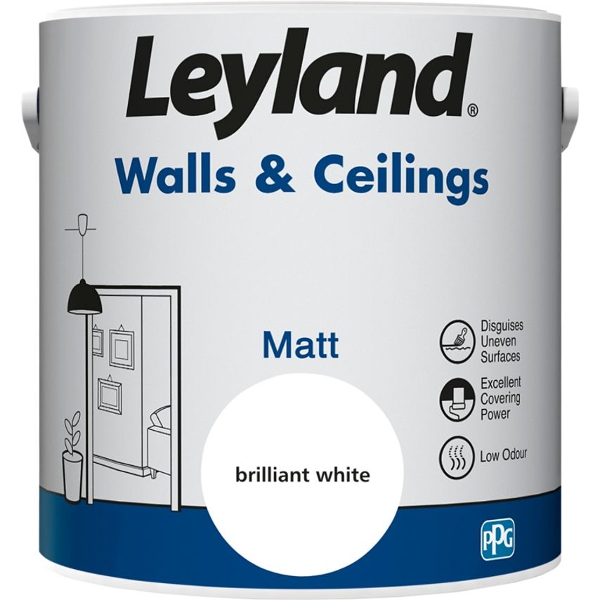 Walls & Ceilings Matt 2.5L Brilliant White