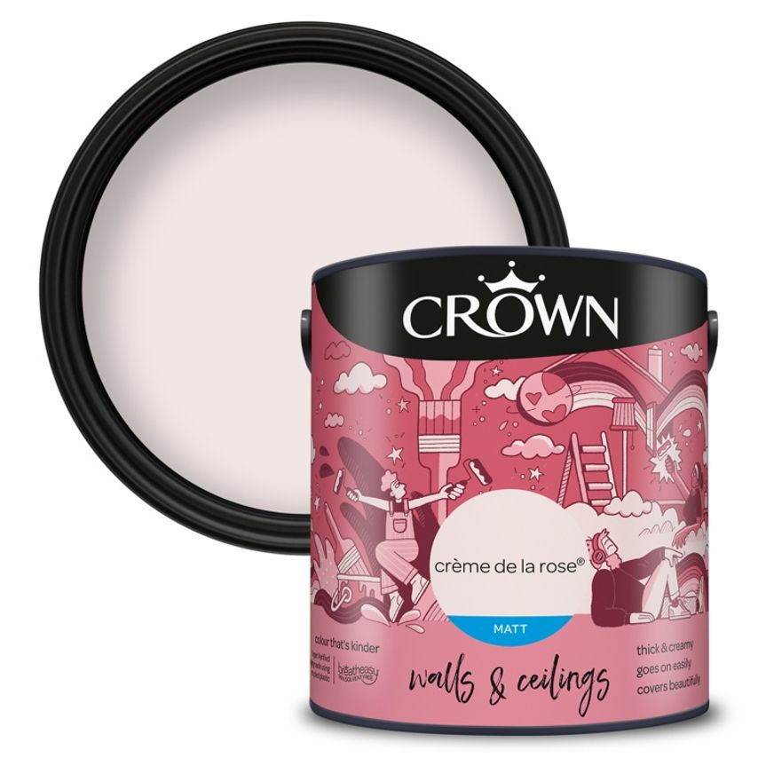 Walls & Ceilings Matt 2.5L Creme De La Rose