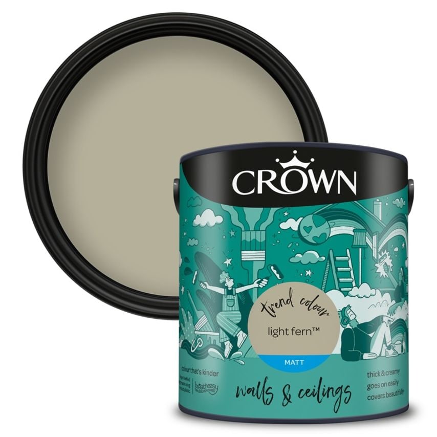 Walls & Ceilings Matt 2.5L Light Fern