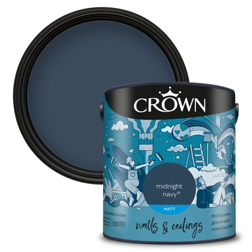 Walls & Ceilings Matt 2.5L Midnight Navy