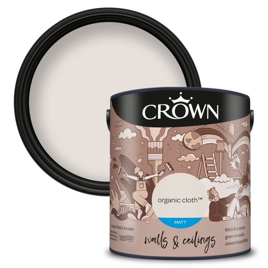 Walls & Ceilings Matt 2.5L Organic Cloth