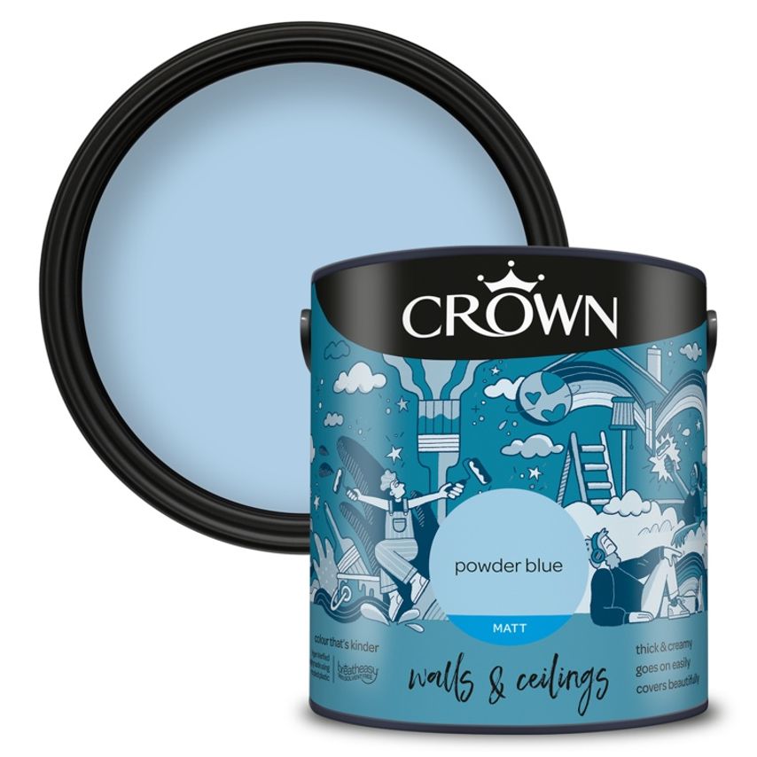 Walls & Ceilings Matt 2.5L Powder Blue