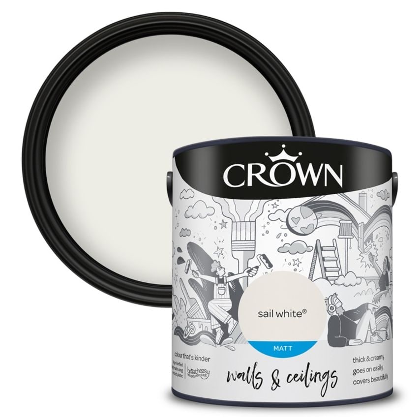 Walls & Ceilings Matt 2.5L Sail White