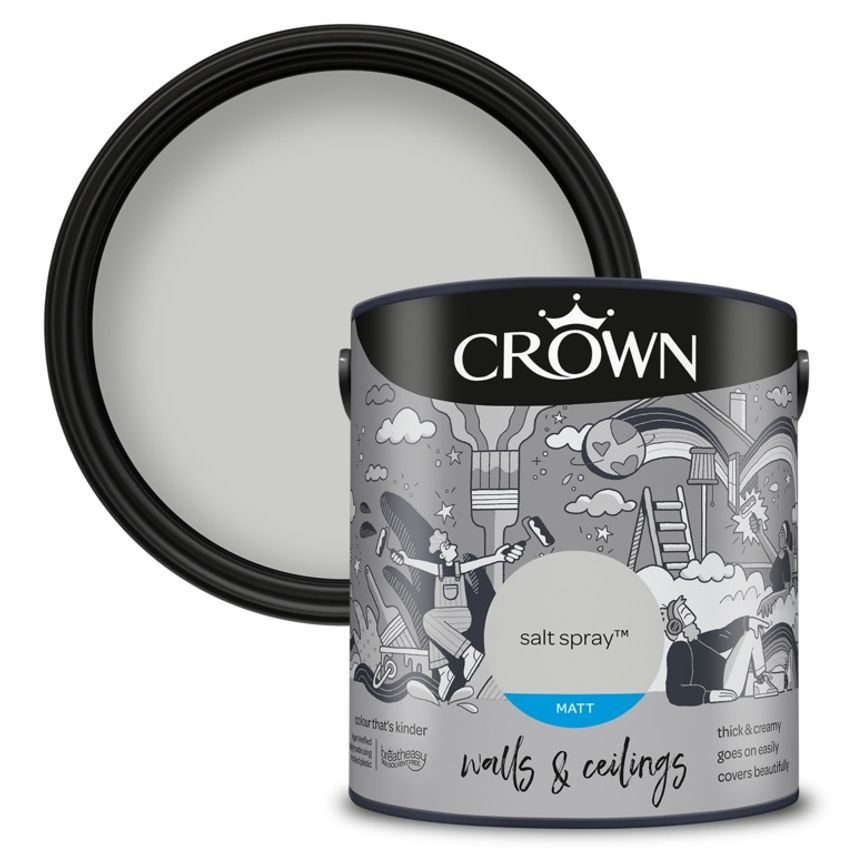 Walls & Ceilings Matt 2.5L Salt Spray