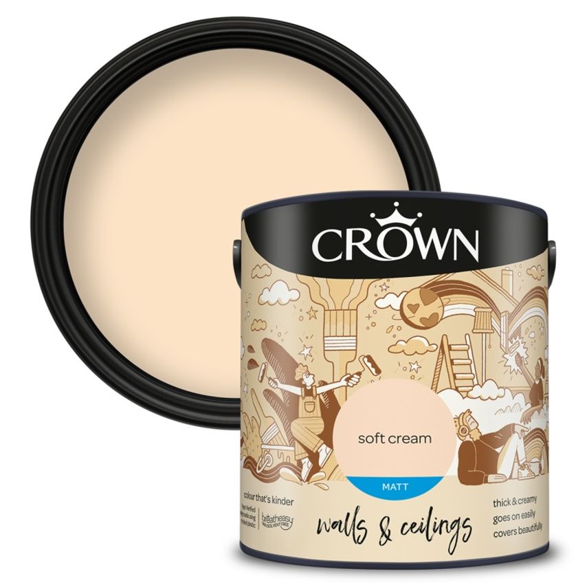 Walls & Ceilings Matt 2.5L Soft Cream