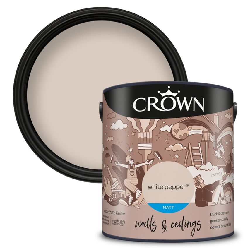 Walls & Ceilings Matt 2.5L White Pepper