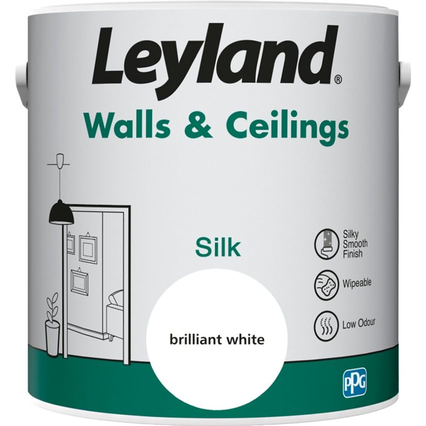 Walls & Ceilings Silk 2.5L Brilliant White