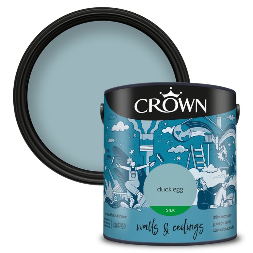 Walls & Ceilings Silk 2.5L Duck Egg