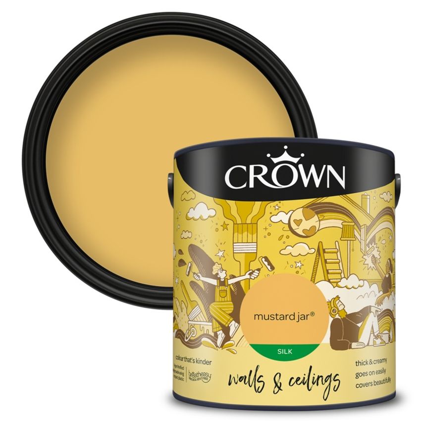 Walls & Ceilings Silk 2.5L Mustard Jar