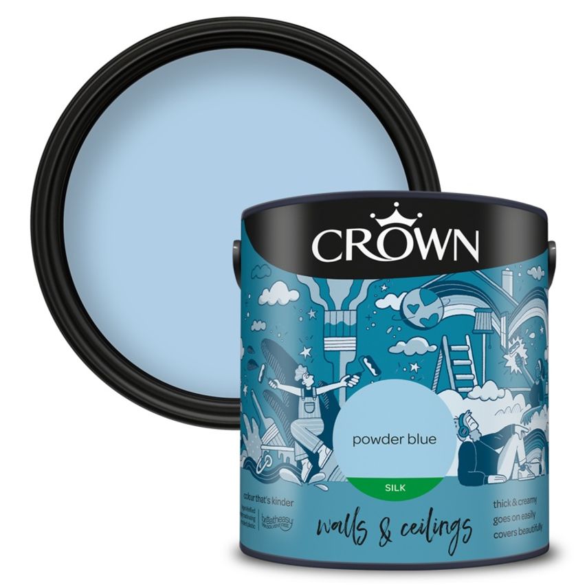 Walls & Ceilings Silk 2.5L Powder Blue