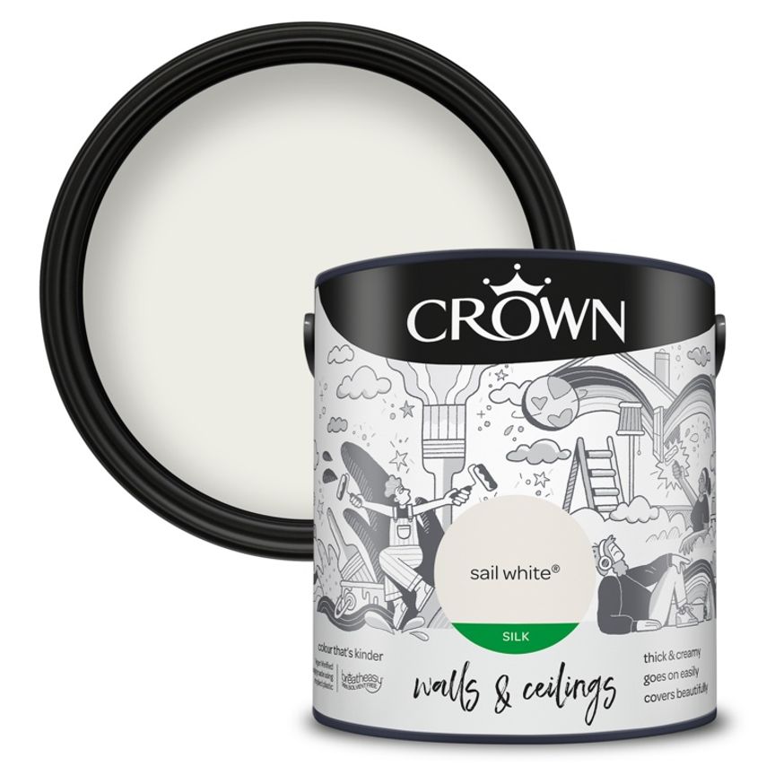 Walls & Ceilings Silk 2.5L Sail White