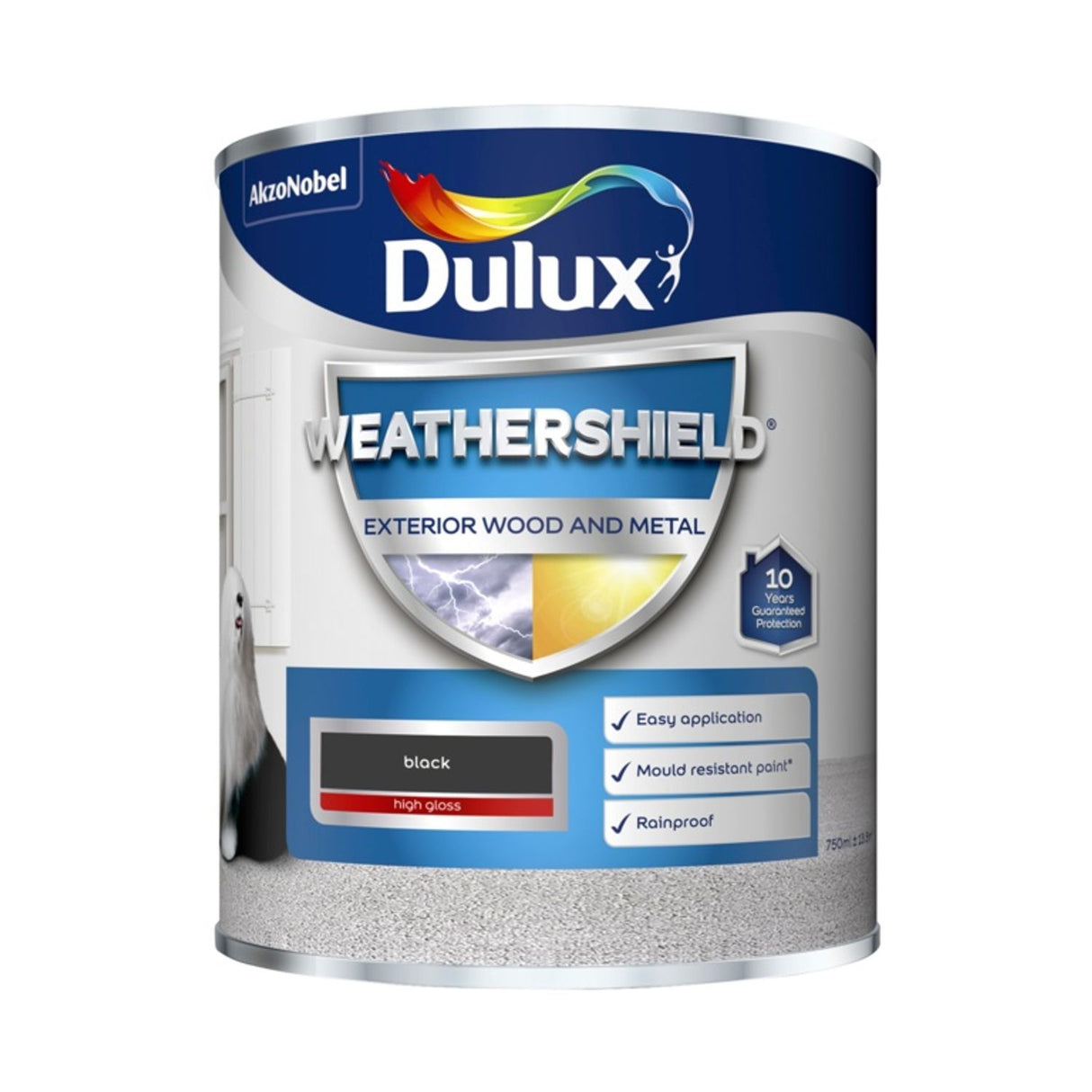 Weathershield Exterior Gloss Paint 750ml Black