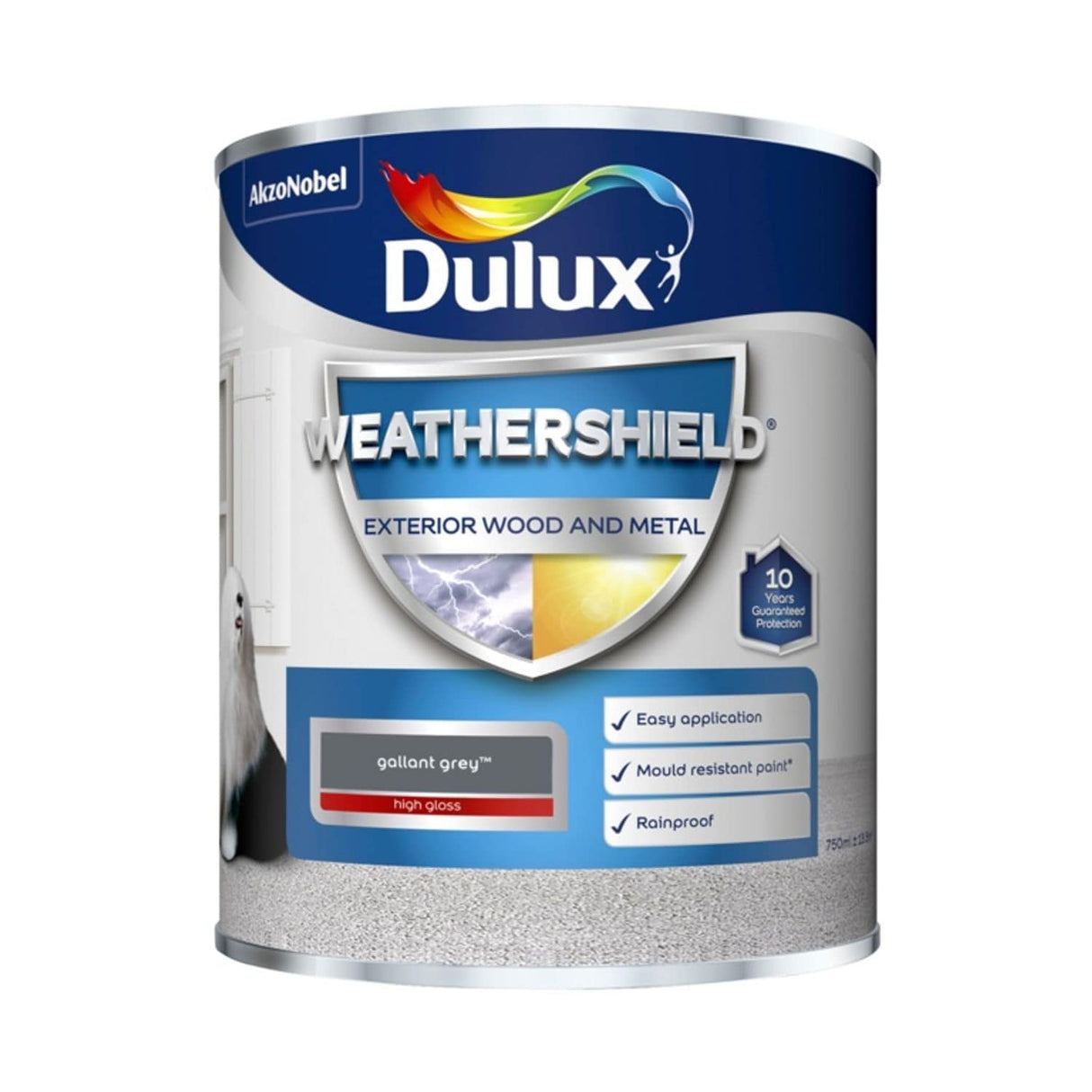 Weathershield Exterior Gloss Paint 750ml Gallant Grey