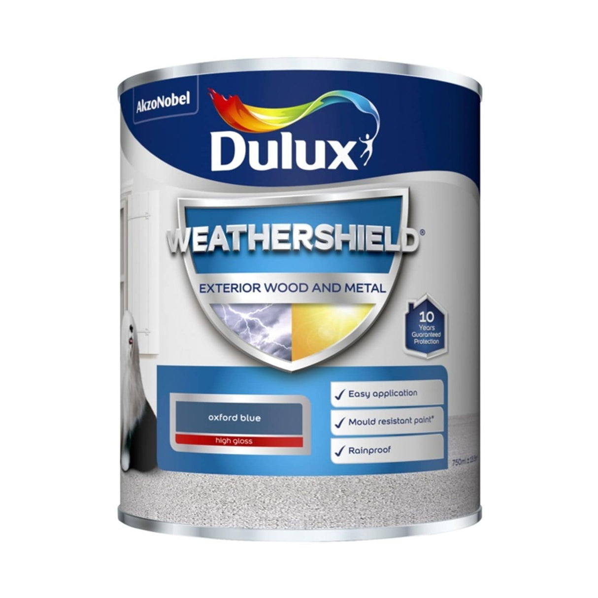 Weathershield Exterior Gloss Paint 750ml Oxford Blue