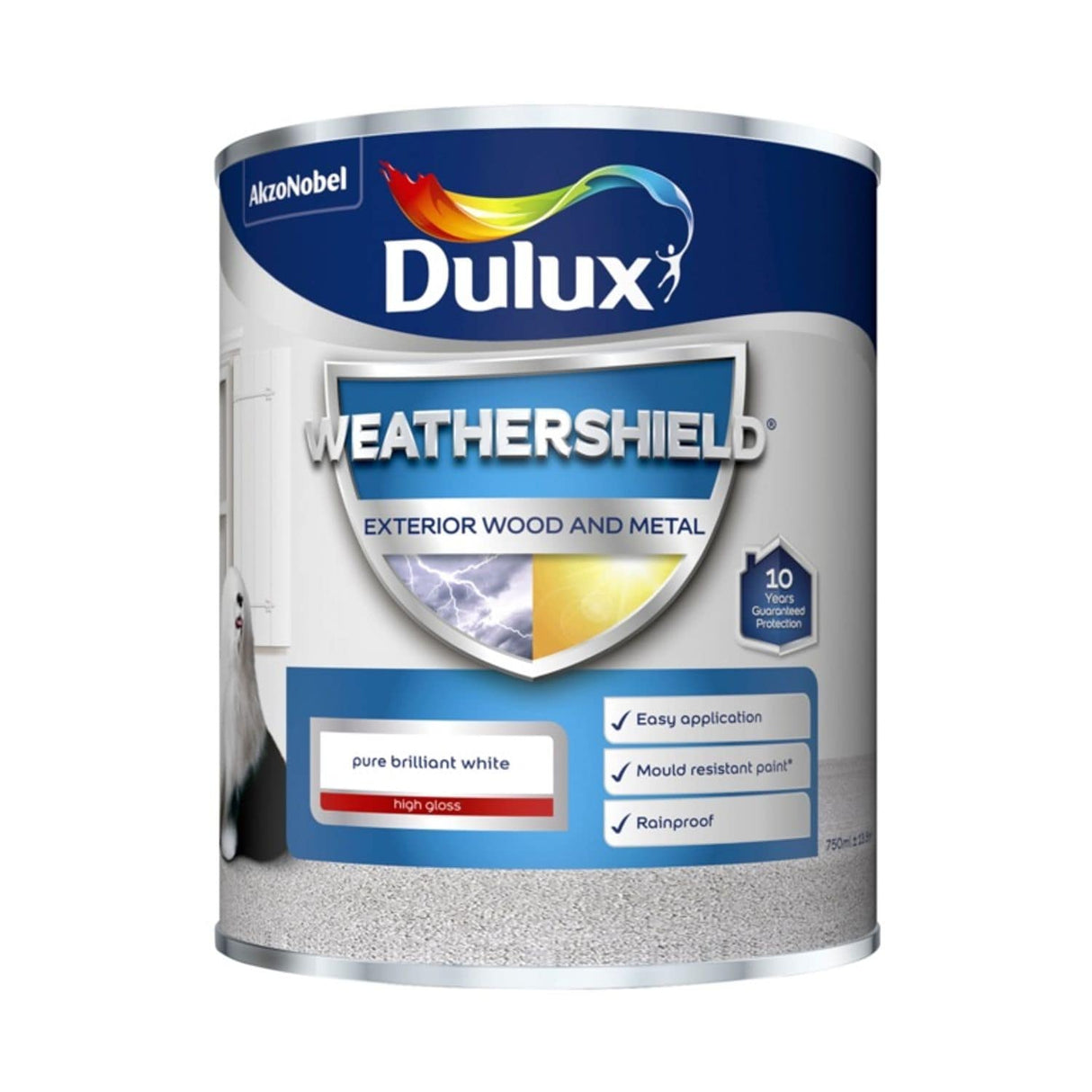 Weathershield Exterior Gloss Paint 750ml Pure Brilliant White