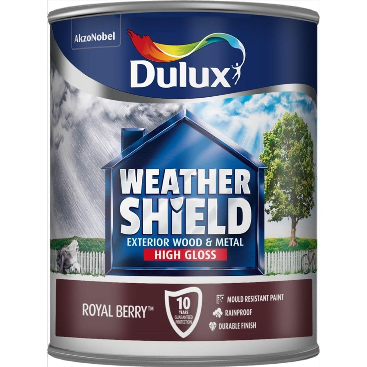 Weathershield Exterior Gloss Paint 750ml Royal Berry