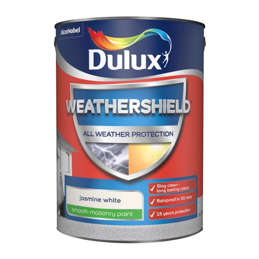 Weathershield Smooth Masonry Paint 5L Jasmine White