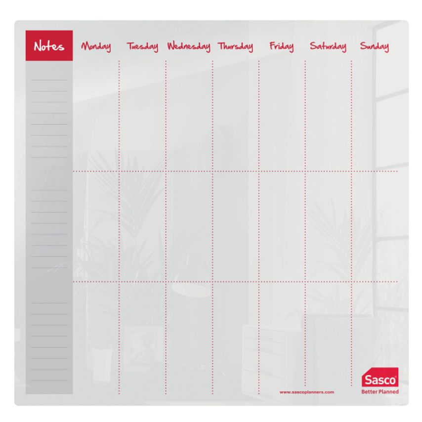 Weekplanner Acrylicdesk&Semi 450X450Mm