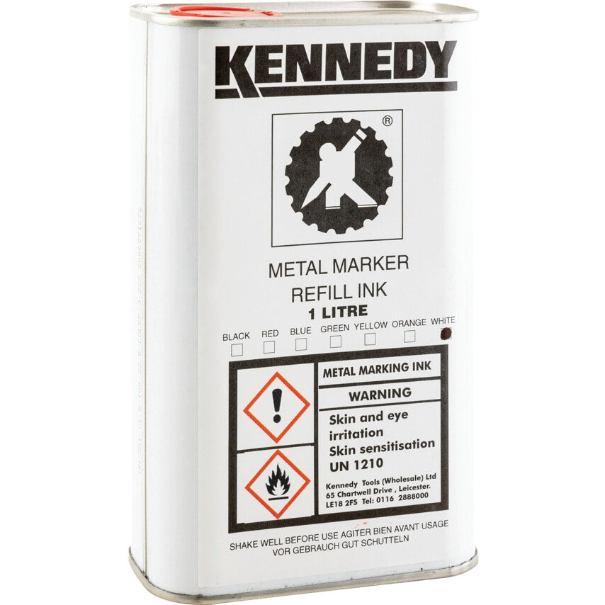 White 1LTR Metal Marking Ink