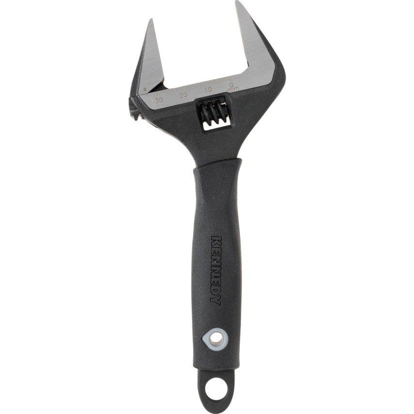Wide Jaw Adjustable Spanner, Steel, 6in./150mm Length, 34mm Jaw Capacity