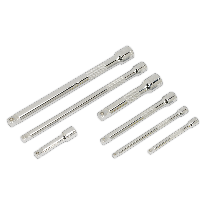 Wobble/Rigid Extension Bar Set7 Piece 1/4", 3/8" & 1/2" Square Drive
