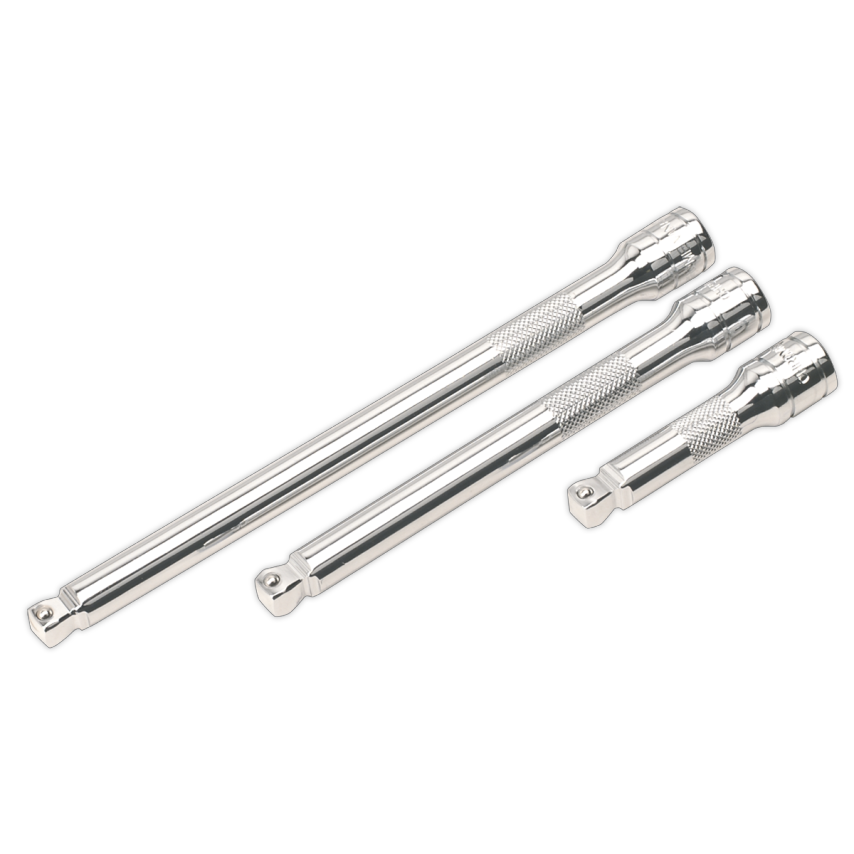 Wobble/Rigid Extension Bar Set 3 Piece 3/8" Square Drive