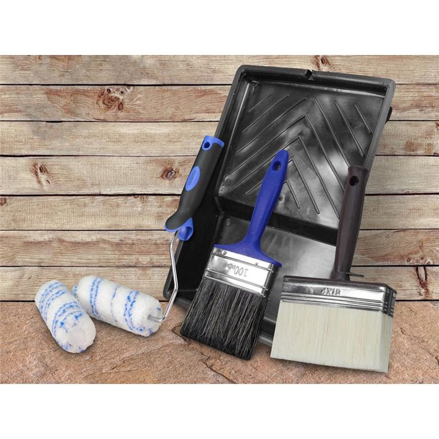 Wood Care Paint Brush & Roller Kit, 6 Piece FAIRKITWOOD