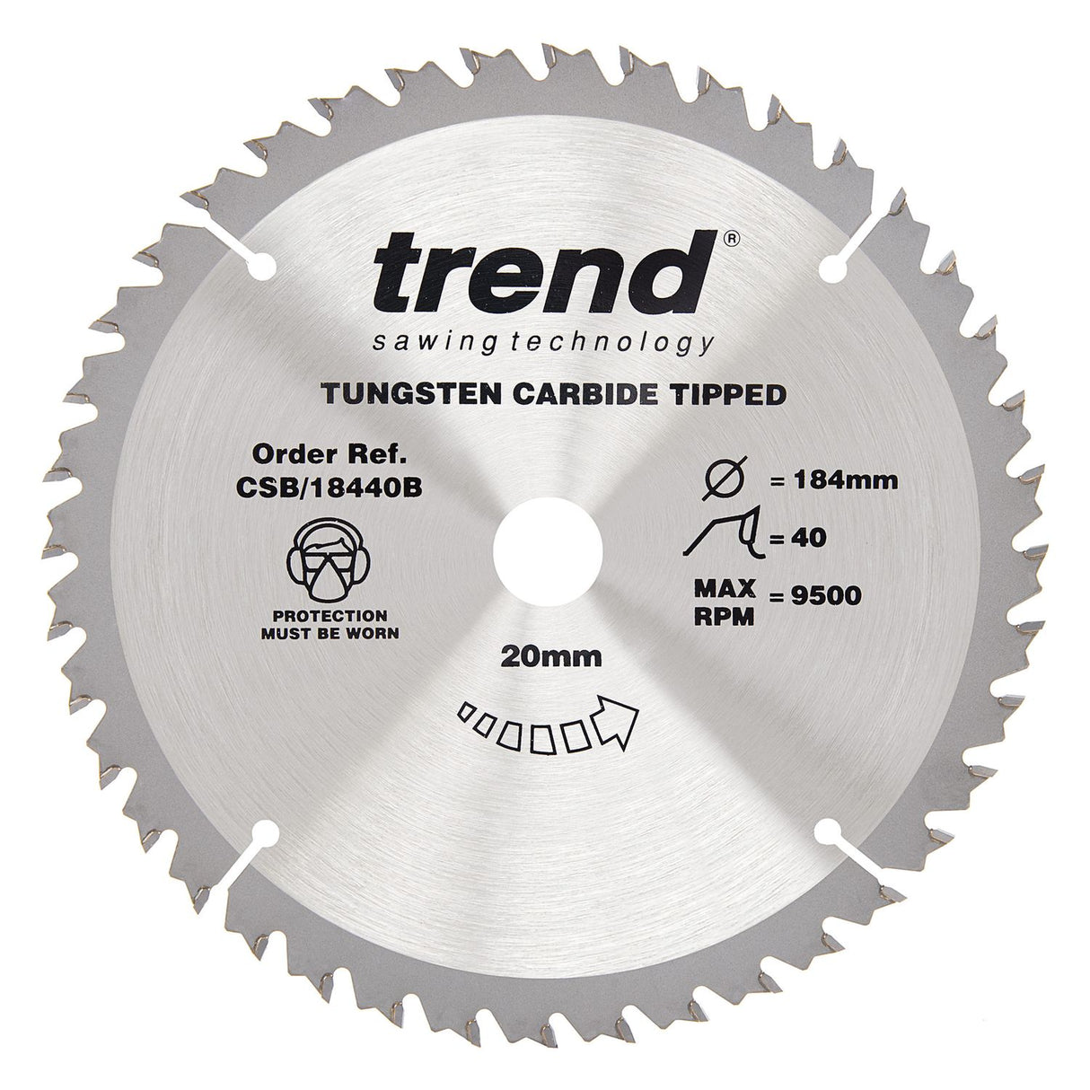 Wood Circular Saw Blade 184mm x 20mm x 40T